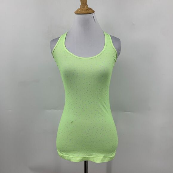 Lululemon Cool Tank Top Womens 2 Highlighter Pop Racerback Scoop Neck Active - Picture 2 of 9